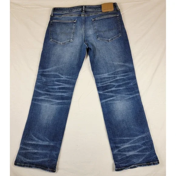 American Eagle Original Bootcut Jeans Mens 34x30 Medium Wash Blue 0115-5596 - Picture 5 of 11